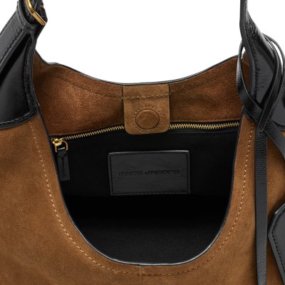 THE BELTED SACK BAG IN SUEDE